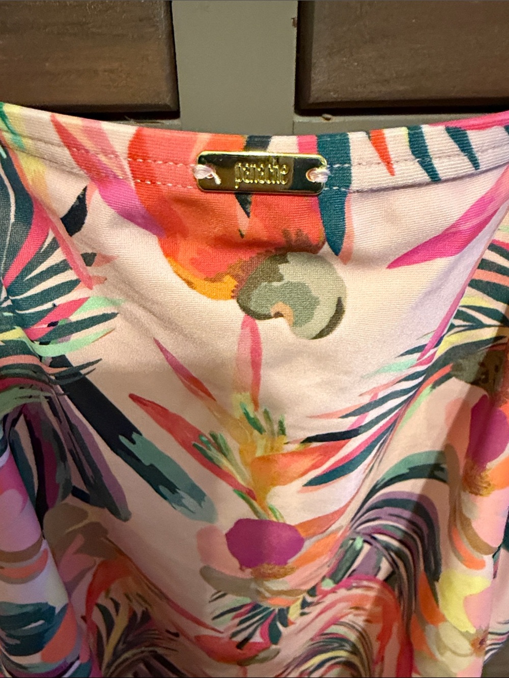 Panache women’s Floral Pink Tropical Swimsuit top 34F (34DDD) - Picture 7 of 8